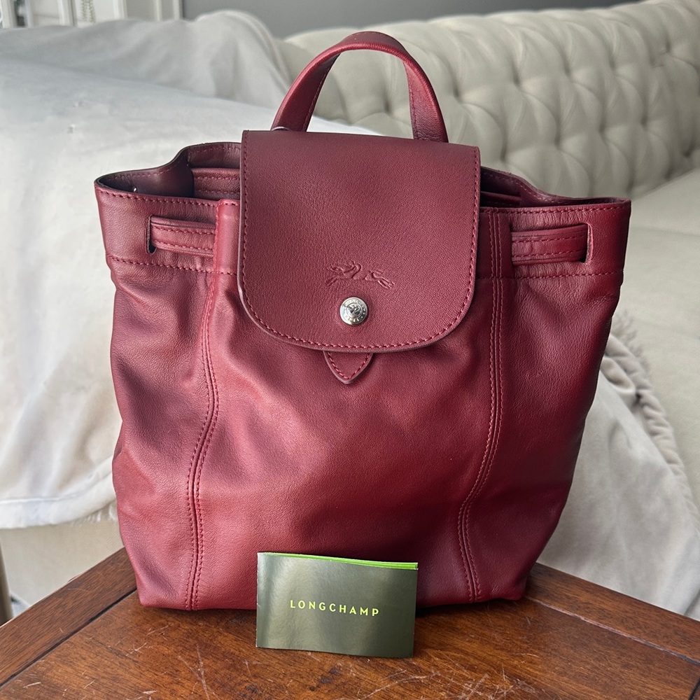 Longchamp Small Leather Backpack